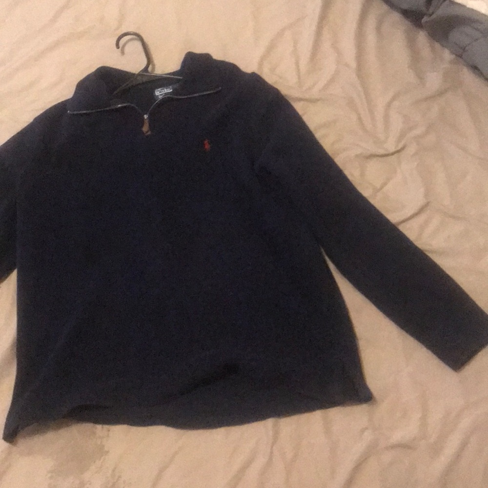 POLO ZIP UP SWEATER